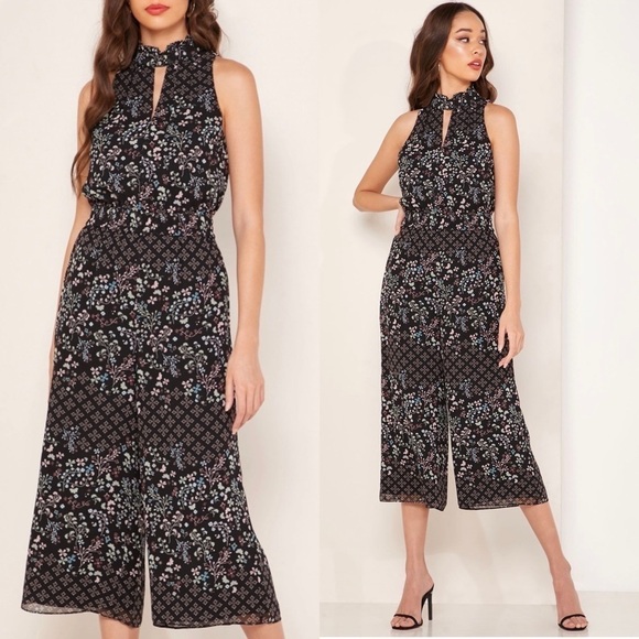 Ted Baker Marcila Hazel Halter Neck Wide Leg Jumpsuit XS - Picture 1 of 14